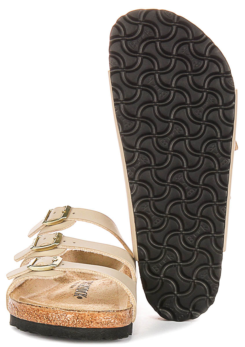 Sandali Birkenstock Florida | Birko-Flor color castello di sabbia da donna, calzata regular