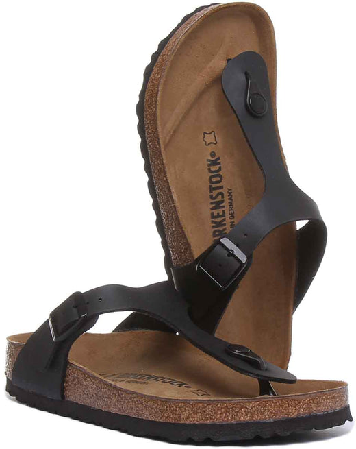 Birkenstock Gizeh sandalen | zwart Birko-Flor voor dames
