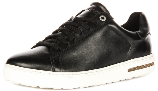 Zapatillas Birkenstock Bend Low | Piel auténtica negra para hombres y mujeres - Ajuste regular
