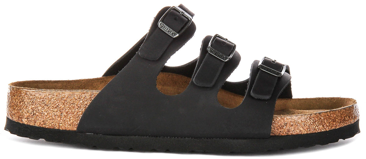 Sandali Birkenstock Florida | Pelle scamosciata nera per donna