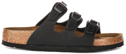 Sandali Birkenstock Florida | Pelle scamosciata nera per donna