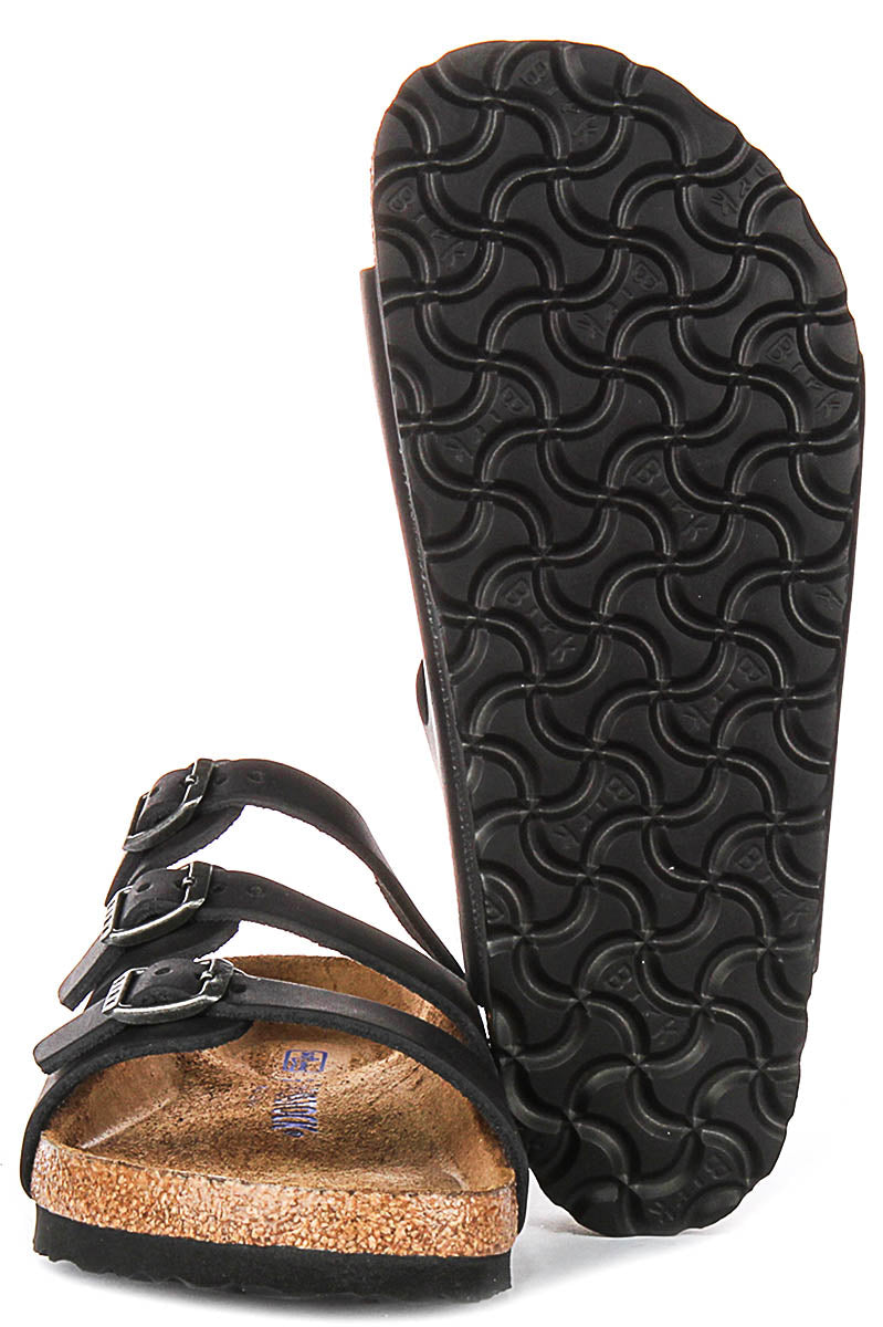 Sandali Birkenstock Florida | Pelle scamosciata nera per donna