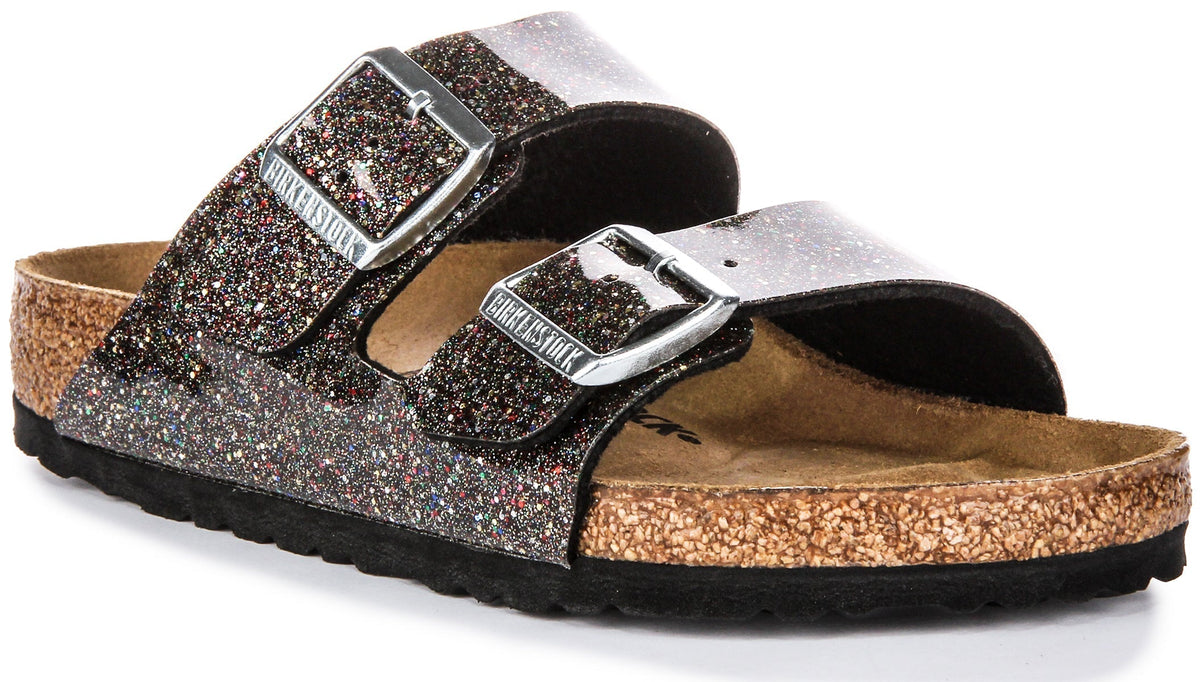Sandales Birkenstock Arizona | Birko-Flor noir - multicolore pour enfant