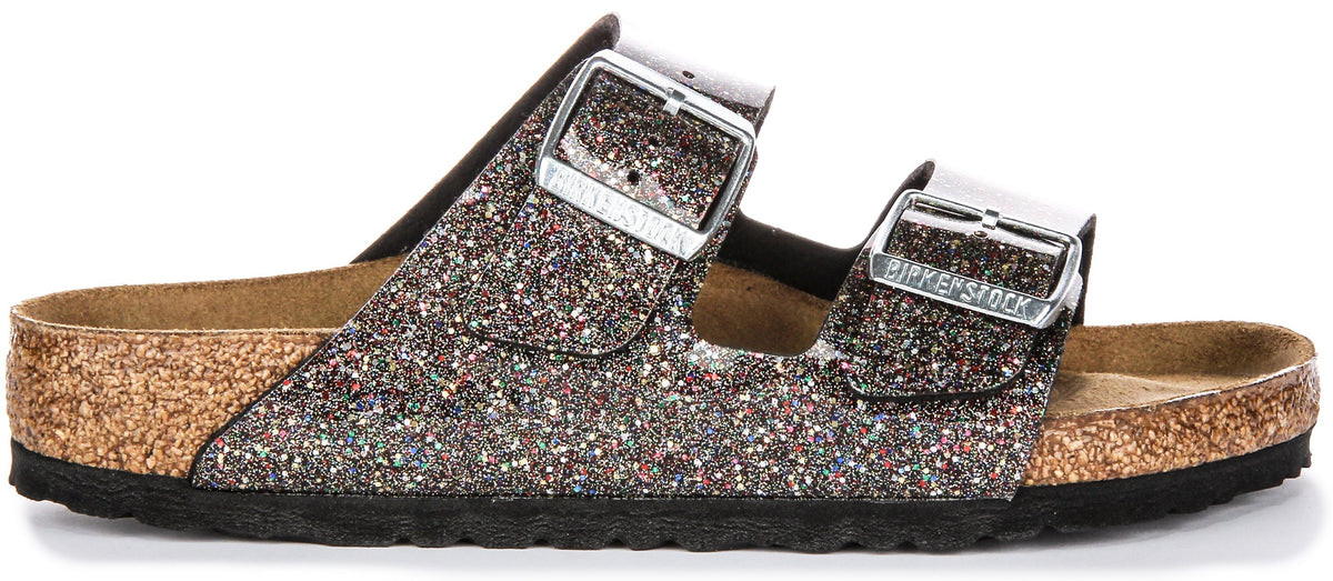 Sandales Birkenstock Arizona | Birko-Flor noir - multicolore pour enfant