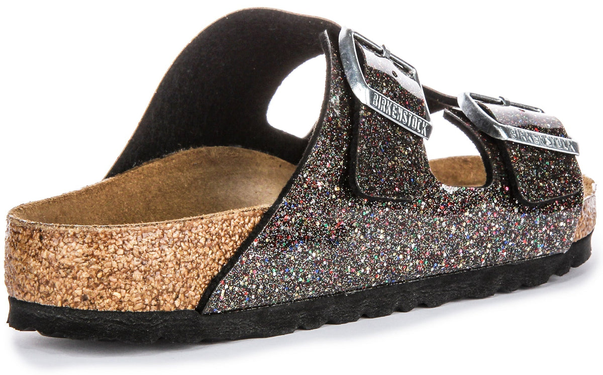 Sandales Birkenstock Arizona | Birko-Flor noir - multicolore pour enfant