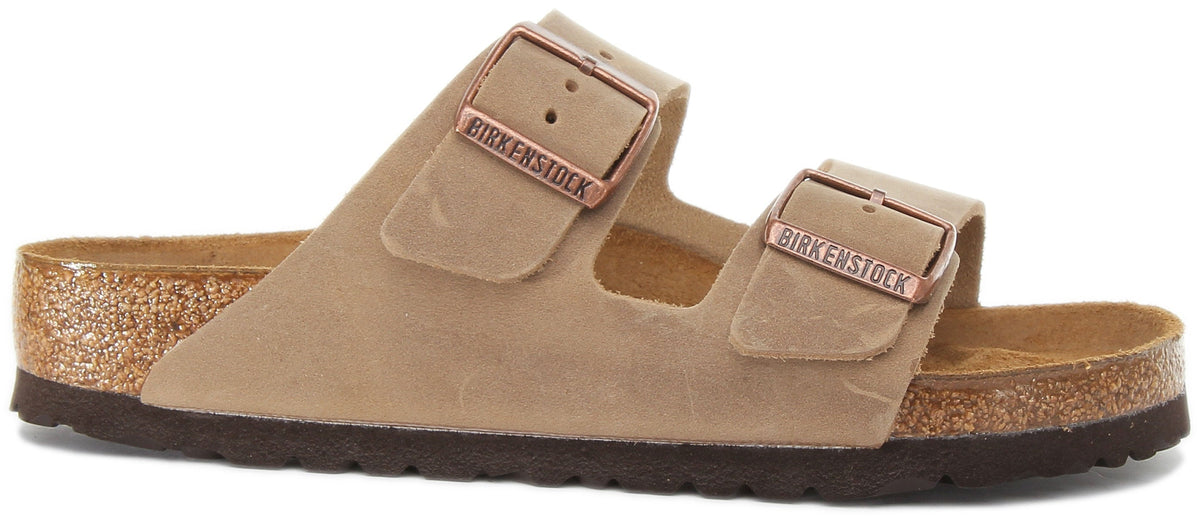 Sandali Birkenstock Arizona | Pelle nabuk marrone per donna