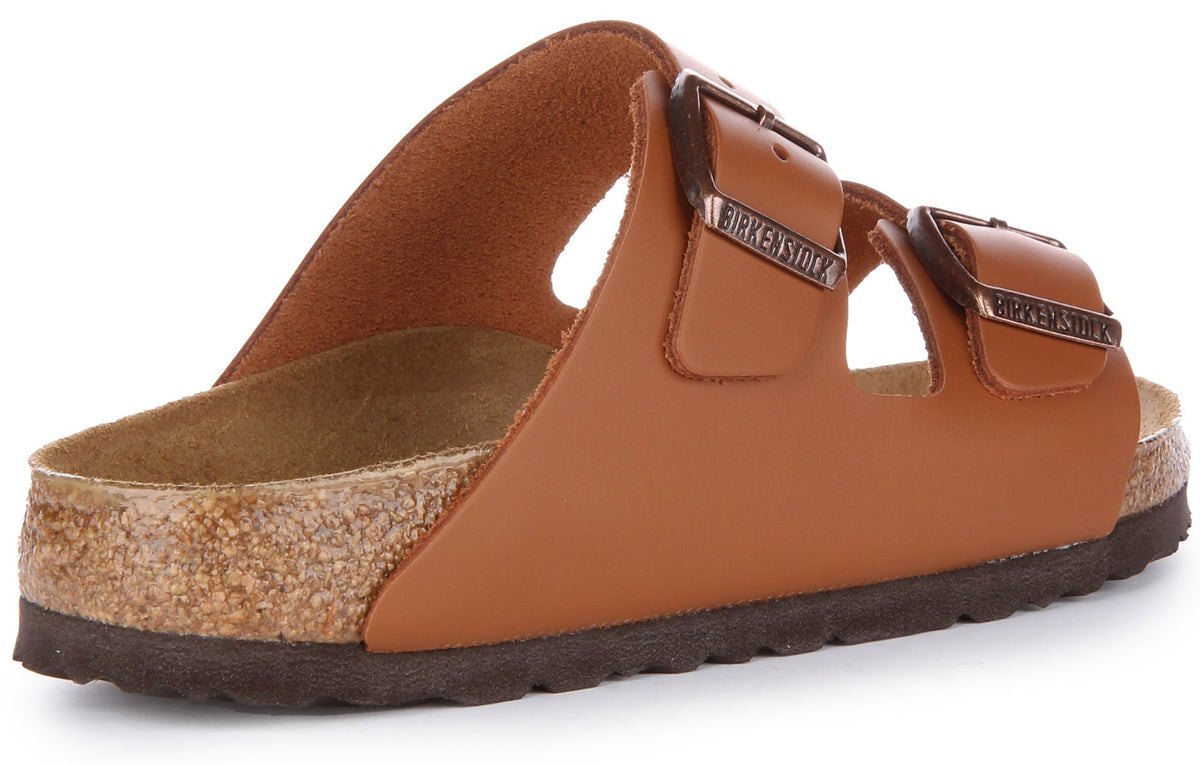 Sandales Birkenstock Arizona | cuir véritable marron pour hommes et femmes