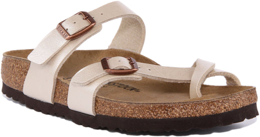 Sandali Birkenstock Mayari | Birko-Flor color crema per donna