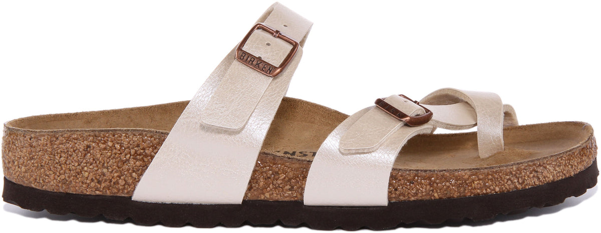 Sandali Birkenstock Mayari | Birko-Flor color crema per donna