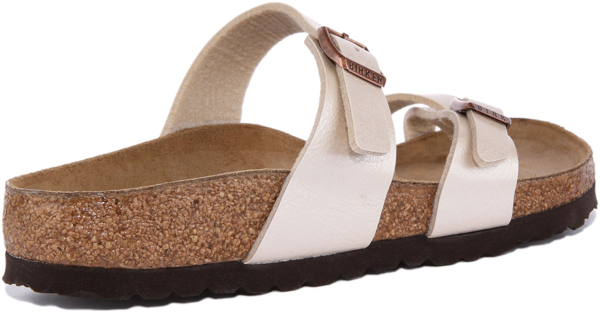 Sandali Birkenstock Mayari | Birko-Flor color crema per donna