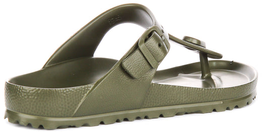 Birkenstock Gizeh-sandalen | Kaki EVA voor dames en heren - Normale pasvorm