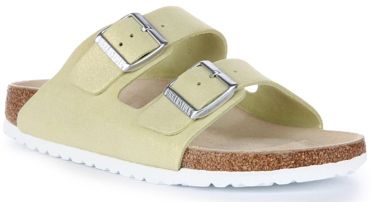Sandali Birkenstock Arizona | Pelle scamosciata verde chiaro per uomo e donna