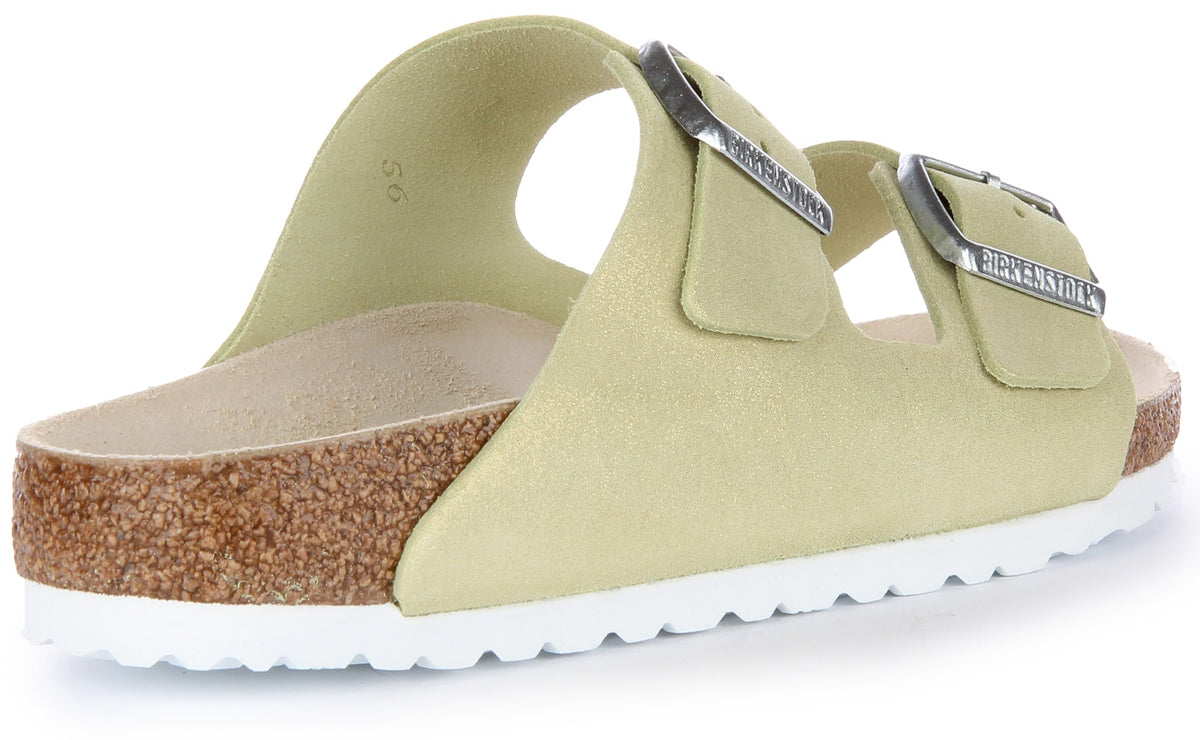 Sandali Birkenstock Arizona | Pelle scamosciata verde chiaro per uomo e donna