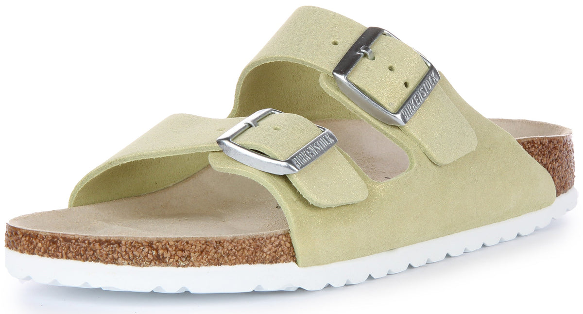 Sandali Birkenstock Arizona | Pelle scamosciata verde chiaro per uomo e donna
