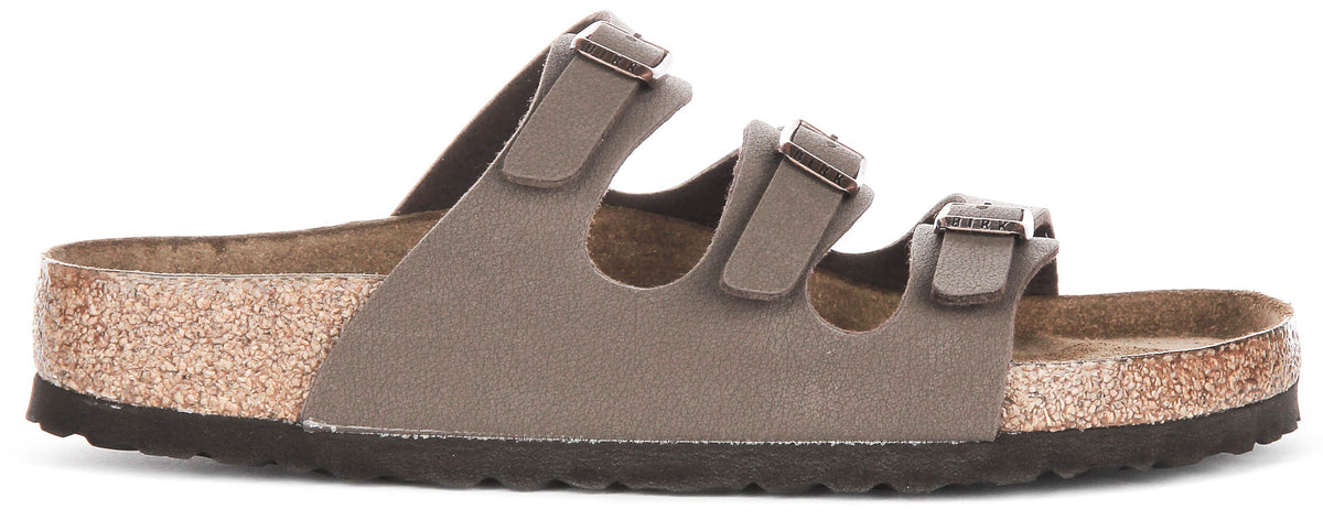 Sandali Birkenstock Florida | Vera pelle color moka - Plantare morbido da donna - Calzata regolare