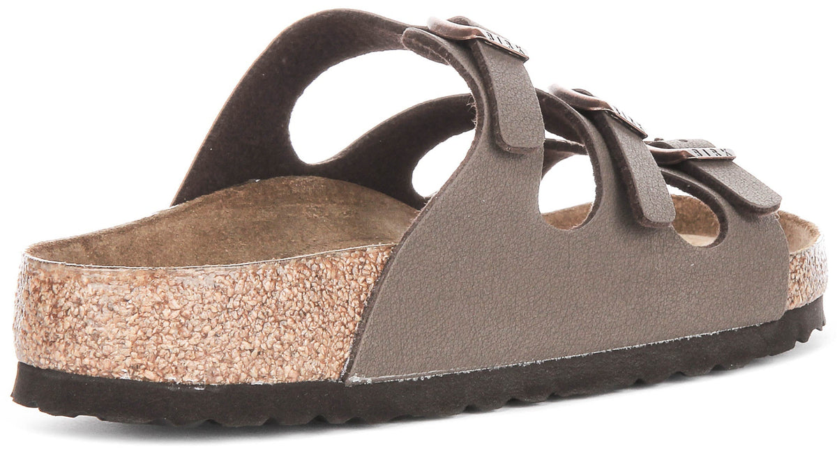 Sandali Birkenstock Florida | Vera pelle color moka - Plantare morbido da donna - Calzata regolare