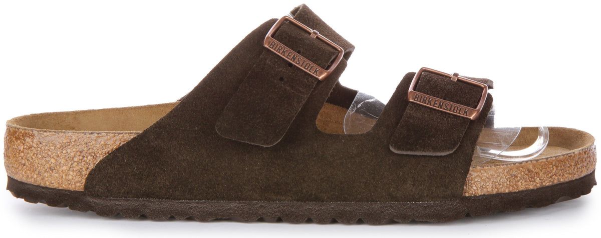 Sandali Birkenstock Arizona | Pelle scamosciata color moka per uomo