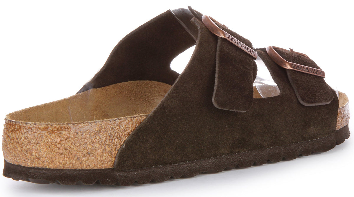 Sandali Birkenstock Arizona | Pelle scamosciata color moka per uomo