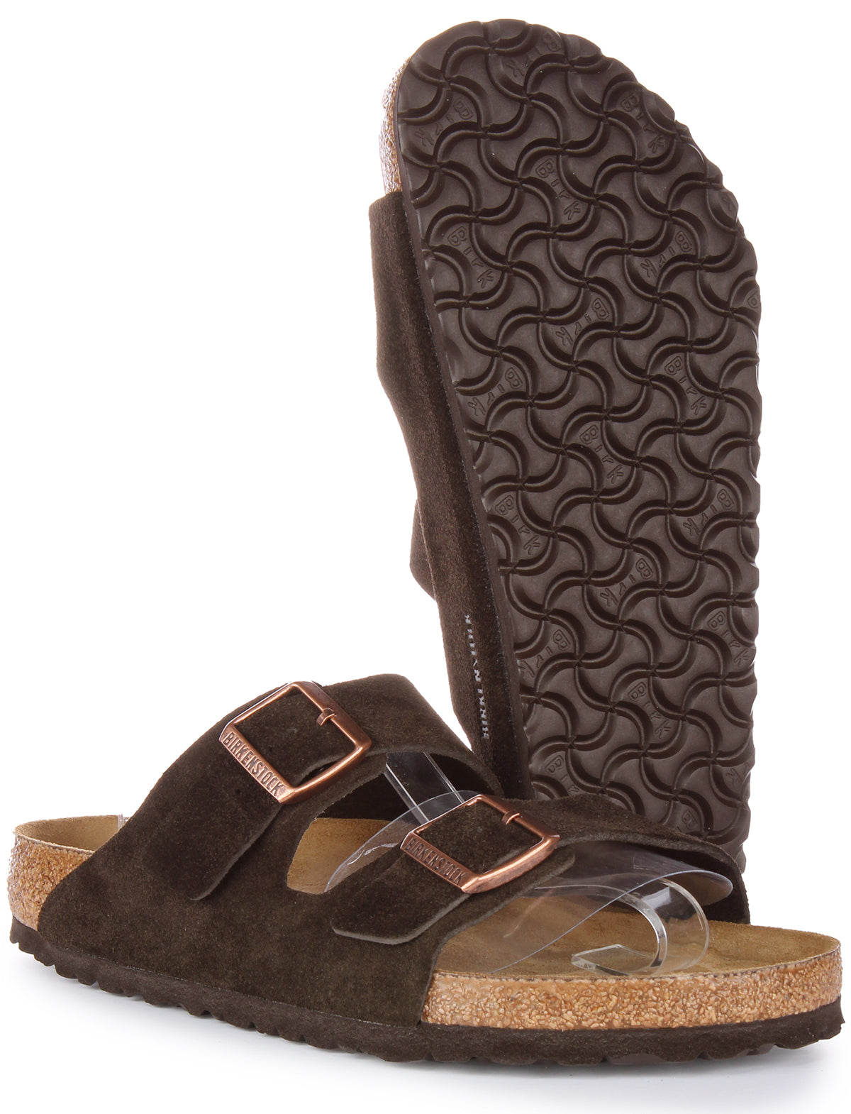 Sandali Birkenstock Arizona | Pelle scamosciata color moka da uomo