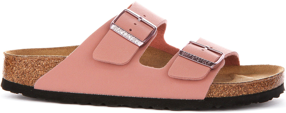 Birkenstock Arizona-sandaler | Rosa Birko-Flor för barn – smal läst