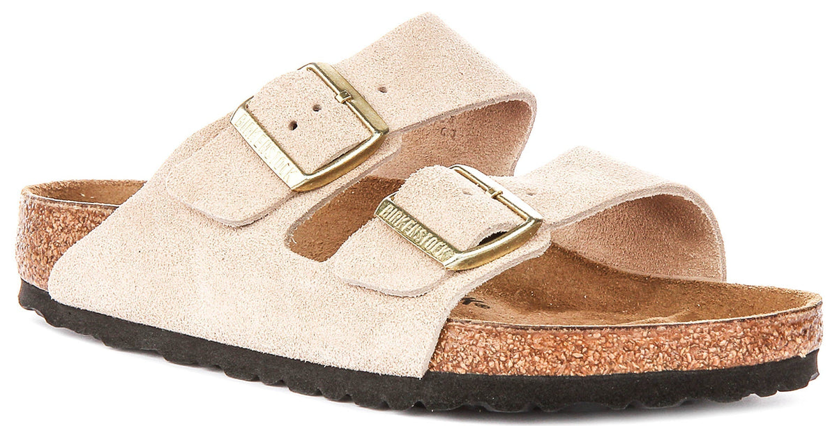 Birkenstock Arizona-sandalen | zandkleurig Birko-Flor voor dames - normale pasvorm