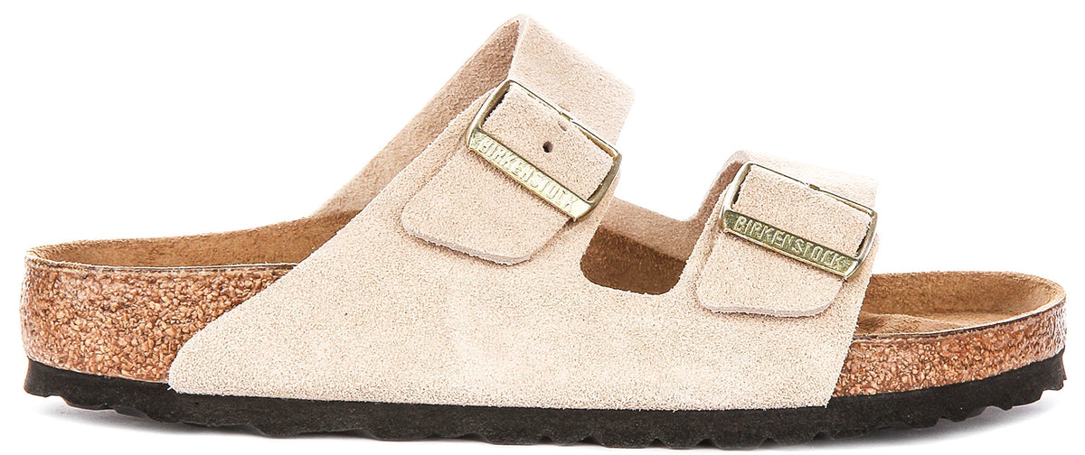 Birkenstock Arizona-sandalen | zandkleurig Birko-Flor voor dames - normale pasvorm