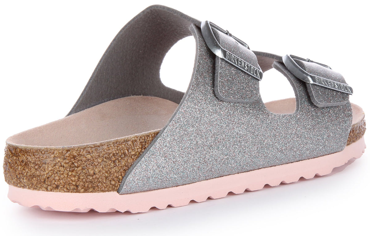 Birkenstock Arizona-sandalen | zilverkleurig Birko-Flor voor dames