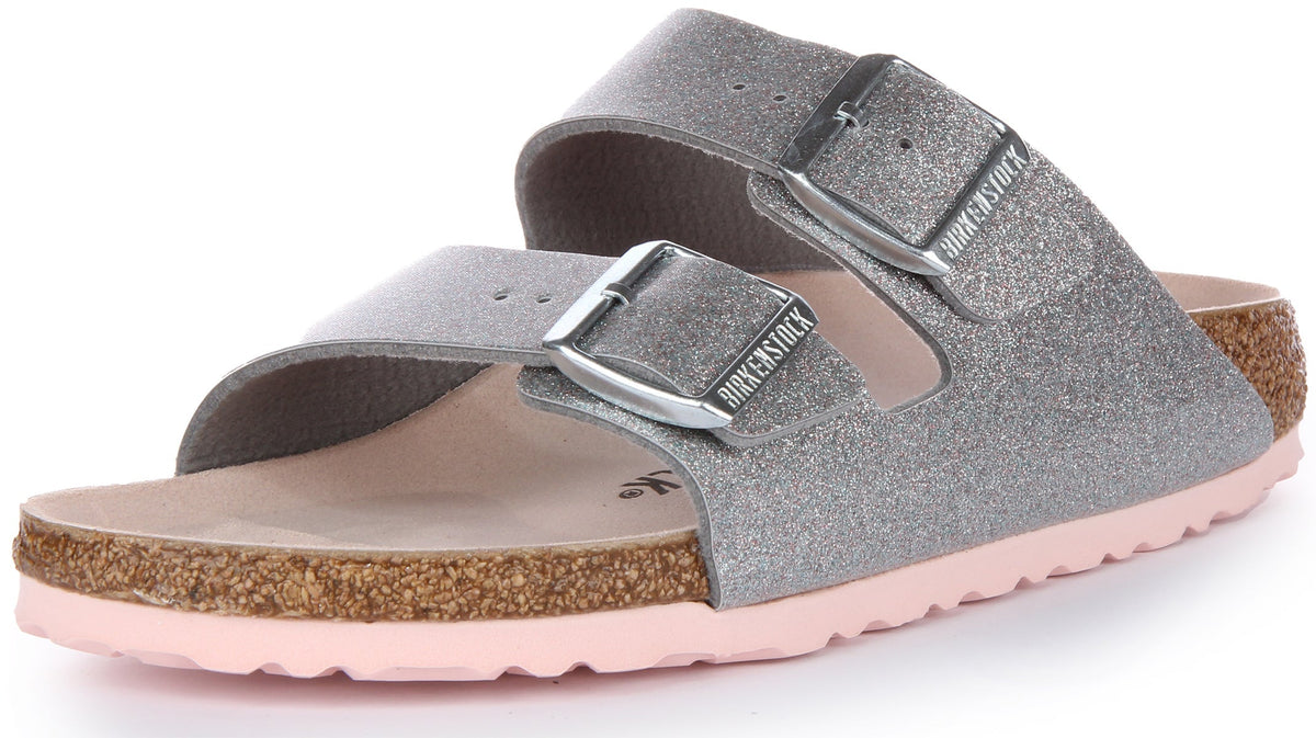 Birkenstock Arizona-sandalen | zilverkleurig Birko-Flor voor dames