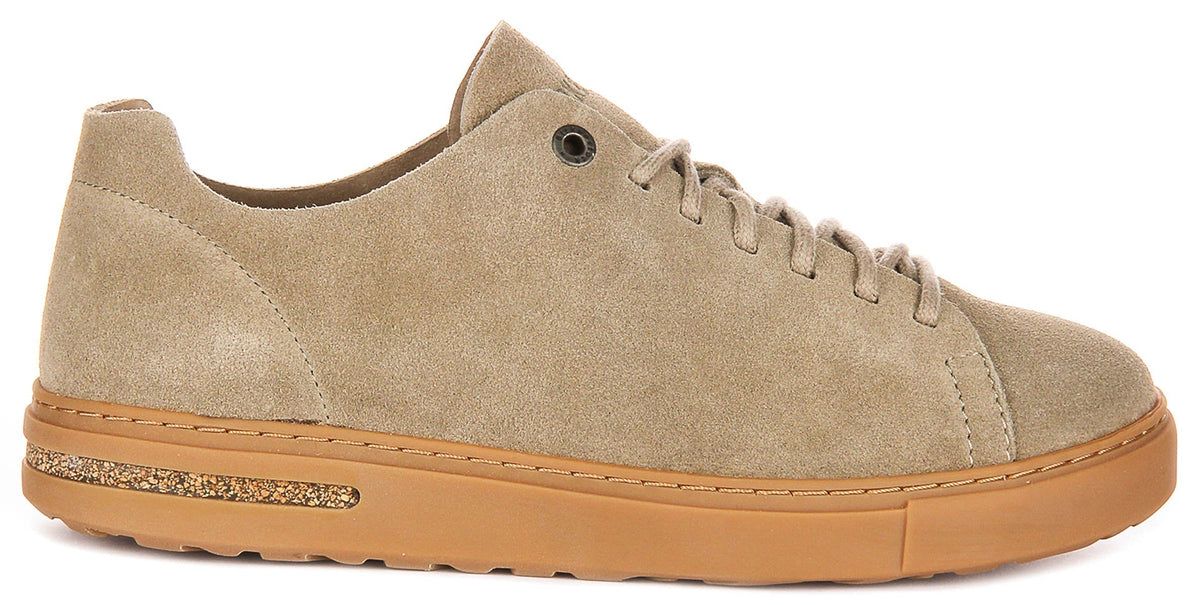 Sneakers Birkenstock Bend Low | pelle scamosciata color tortora da uomo e donna