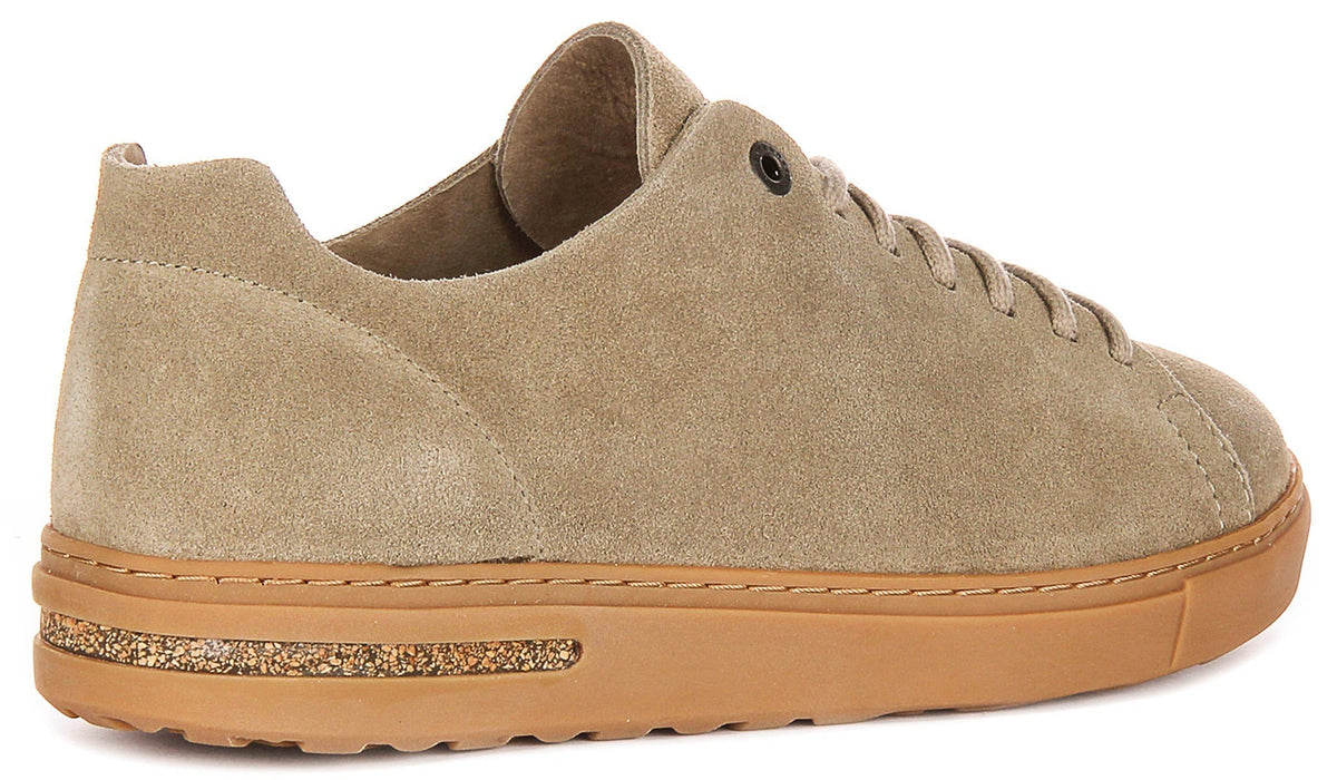 Sneakers Birkenstock Bend Low | pelle scamosciata color tortora da uomo e donna