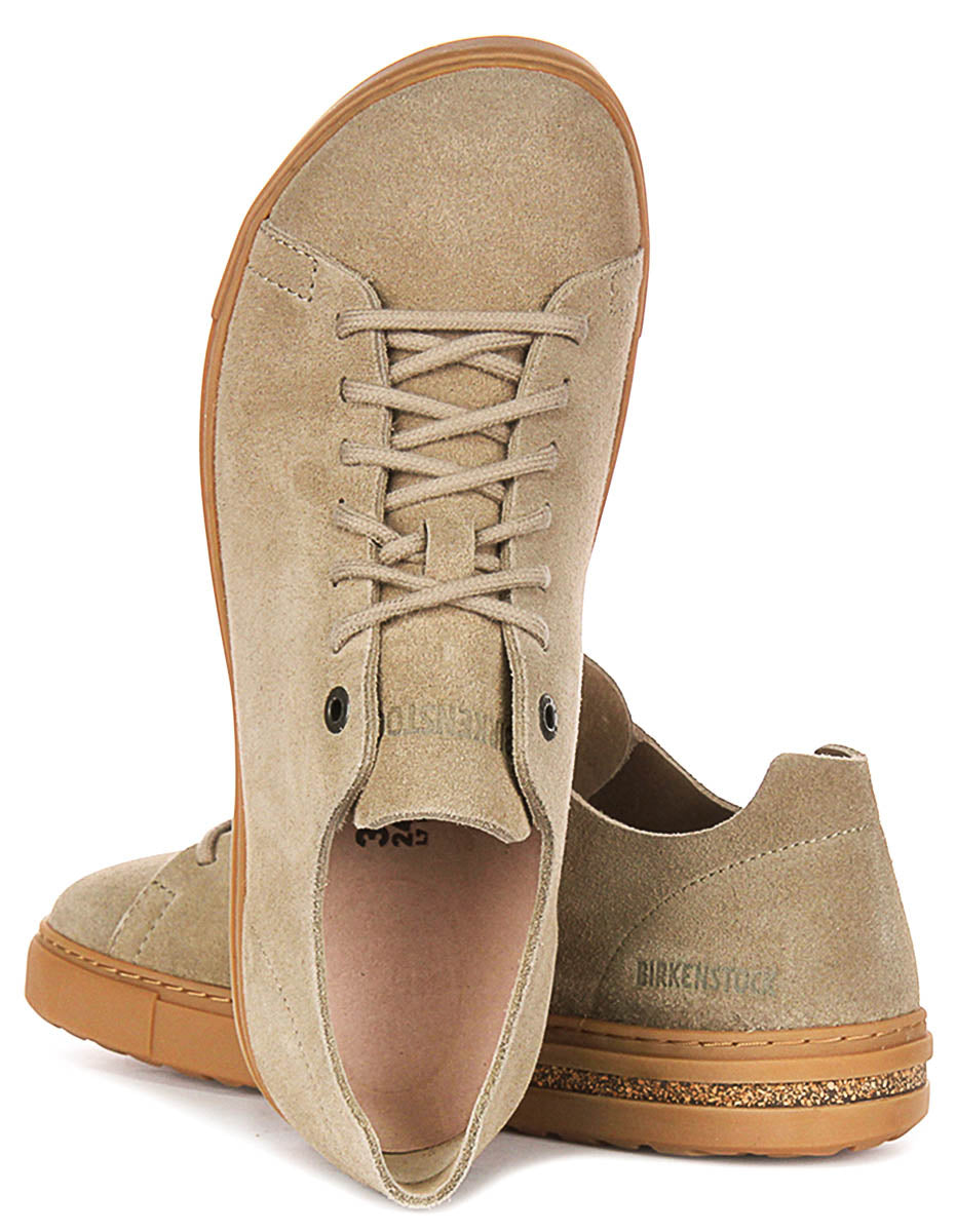 Sneakers Birkenstock Bend Low | pelle scamosciata color tortora da uomo e donna