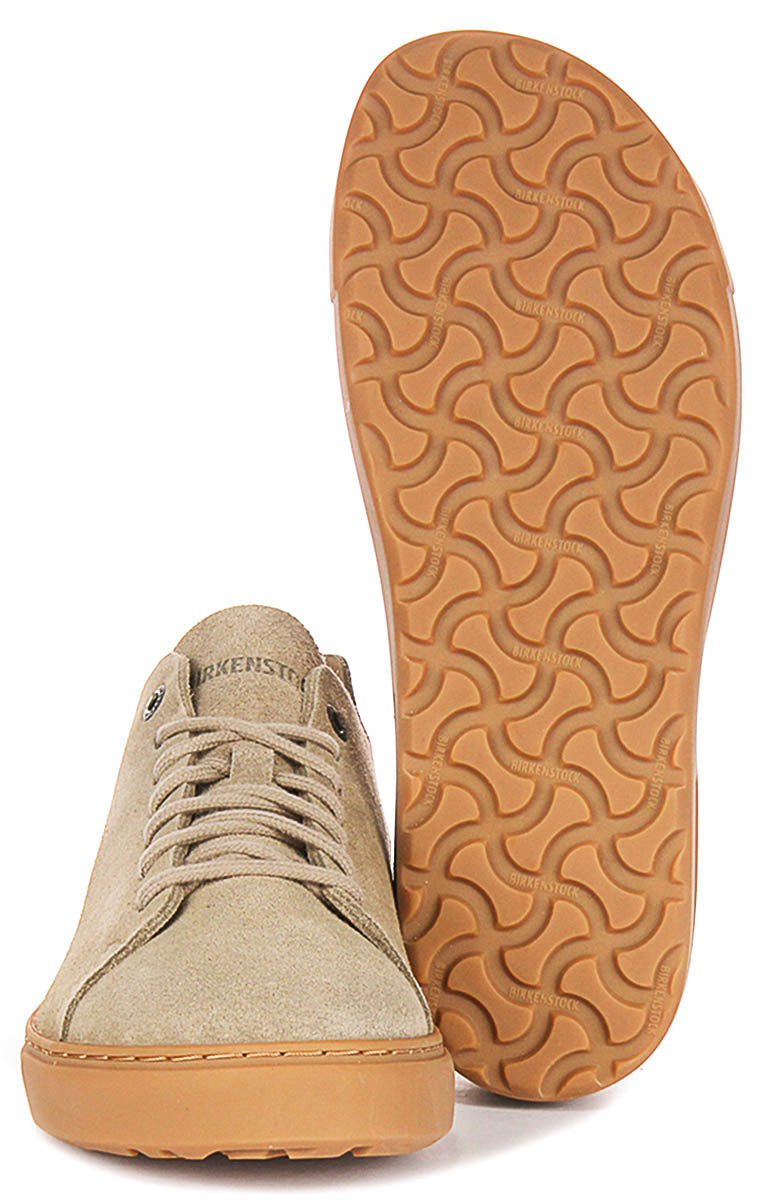 Sneakers Birkenstock Bend Low | pelle scamosciata color tortora da uomo e donna