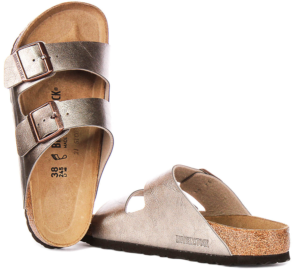 Sandali Birkenstock Arizona | Birko-Flor color talpa per donna - calzata regolare
