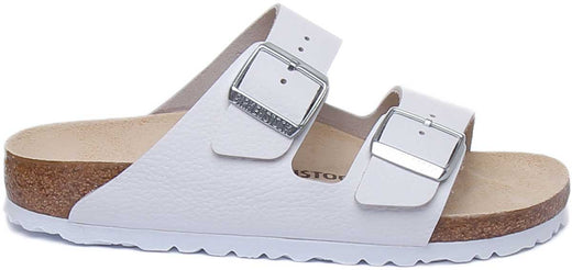 Birkenstock Arizona sandalen | wit nubuckleer voor dames