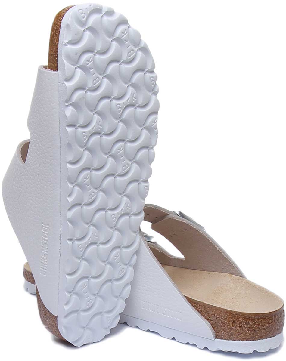 Birkenstock Arizona sandalen | wit nubuckleer voor dames