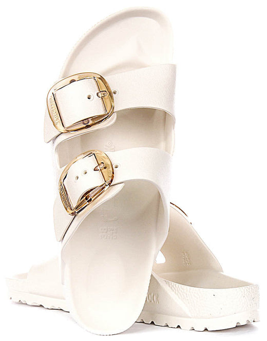 Birkenstock Arizona-sandalen | wit EVA - grote gesp voor heren en dames - smalle pasvorm