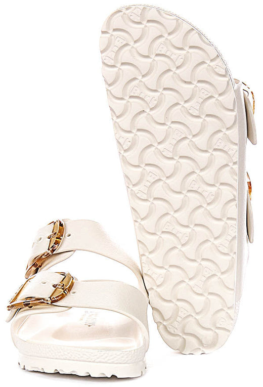 Birkenstock Arizona-sandalen | wit EVA - grote gesp voor heren en dames - smalle pasvorm