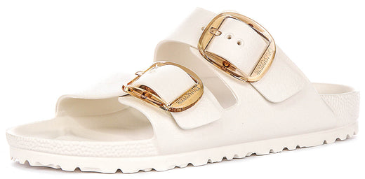 Birkenstock Arizona-sandalen | wit EVA - grote gesp voor heren en dames - smalle pasvorm