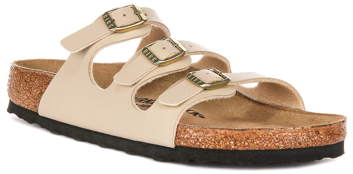 Sandali Birkenstock Florida | Birko-Flor color castello di sabbia da donna, calzata regular