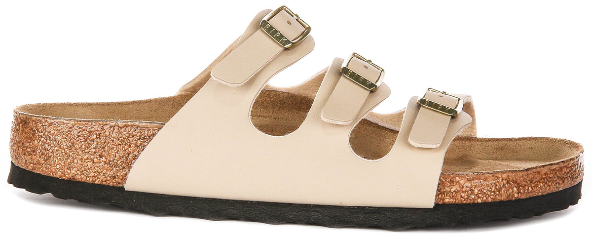 Sandali Birkenstock Florida | Birko-Flor color castello di sabbia da donna, calzata regular