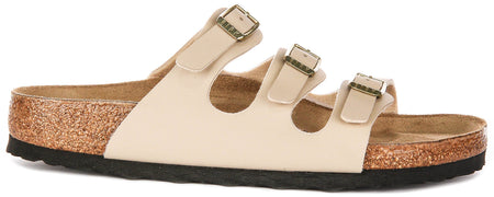 Sandali Birkenstock Florida | Birko-Flor color castello di sabbia da donna, calzata regular