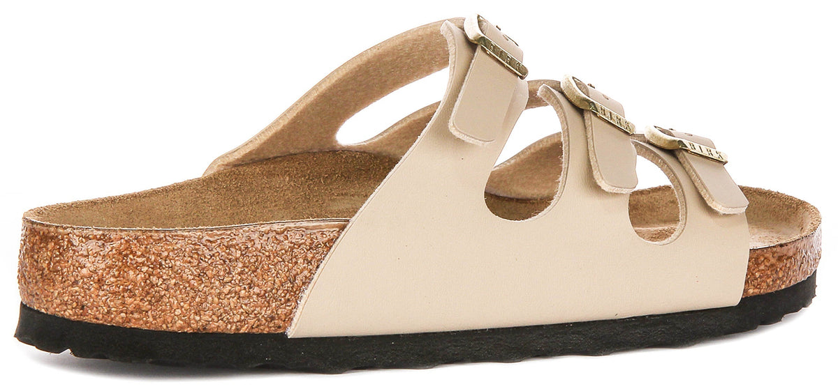 Sandali Birkenstock Florida | Birko-Flor color castello di sabbia da donna, calzata regular