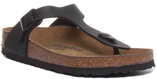 Birkenstock Gizeh sandalen | zwart Birko-Flor voor dames