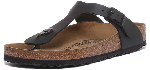 Birkenstock Gizeh sandalen | zwart Birko-Flor voor dames