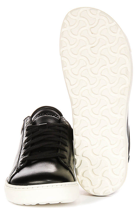 Zapatillas Birkenstock Bend Low | Piel auténtica negra para hombres y mujeres - Ajuste regular