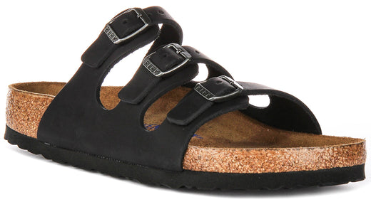 Sandali Birkenstock Florida | Pelle scamosciata nera per donna