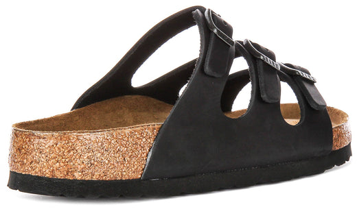 Sandali Birkenstock Florida | Pelle scamosciata nera per donna