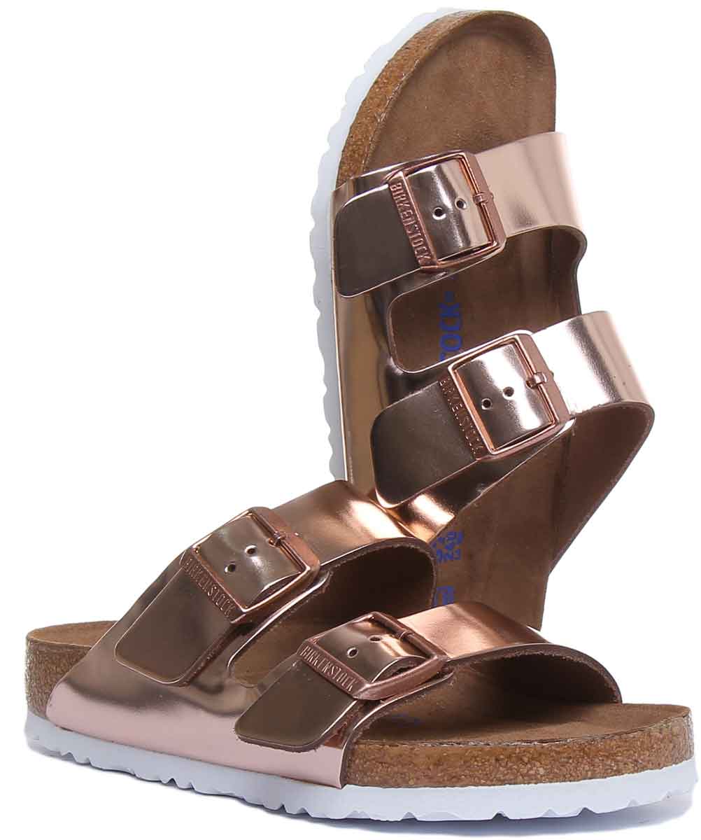 Birkenstock Arizona-sandalen | Koperkleurig Birko-Flor - zacht voetbed voor dames