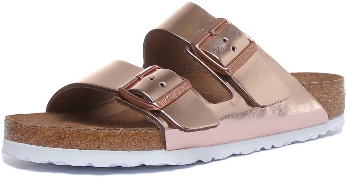 Birkenstock Arizona-sandalen | Koperkleurig Birko-Flor - zacht voetbed voor dames