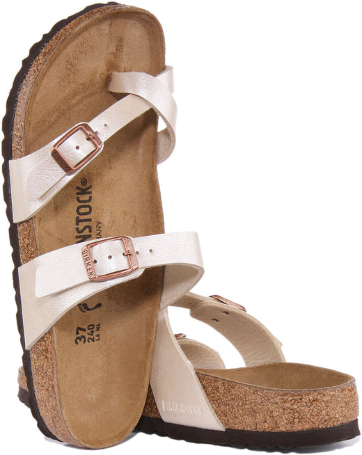 Sandali Birkenstock Mayari | Birko-Flor color crema per donna